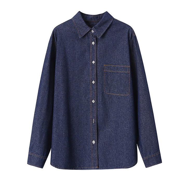 Damen lässige Denim-Überjacke Drune