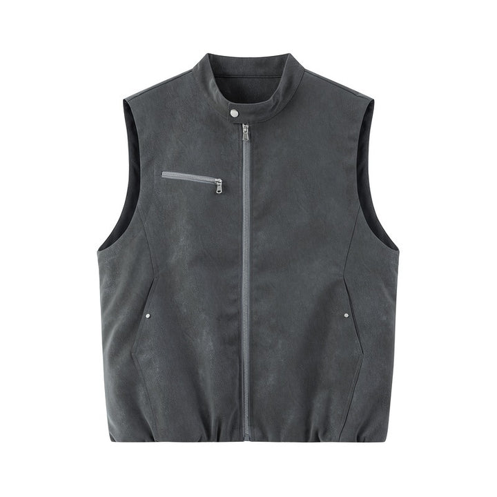 Herren Stylische Lederweste Drune