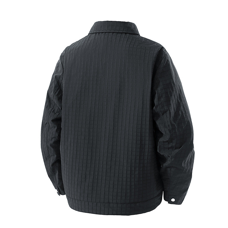 Herren Gemusterte Übergangsjacke mit Fleece-Futter Drune