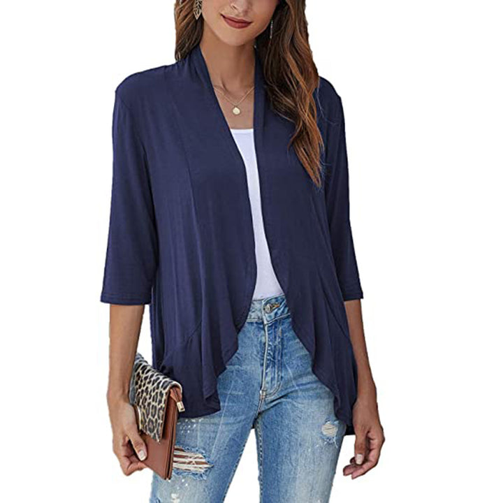 Damen Cardigan mit offenem Frontdesign und praktischen Taschen Drune