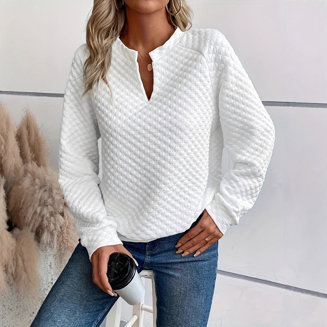 Damen Modischer Stehkragen Pullover Drune