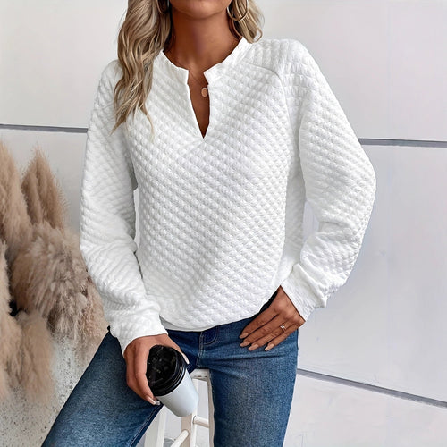 Damen Modischer Stehkragen Pullover Drune