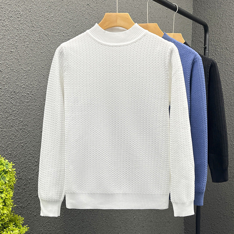 Damen Strukturierter Rollkragenpullover aus feinem Waffelstrick Drune