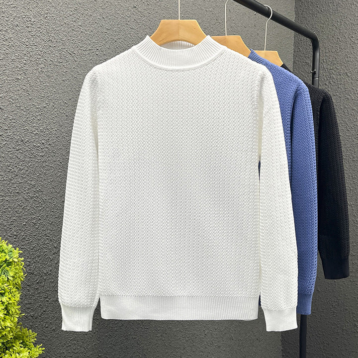 Damen Strukturierter Rollkragenpullover aus feinem Waffelstrick Drune
