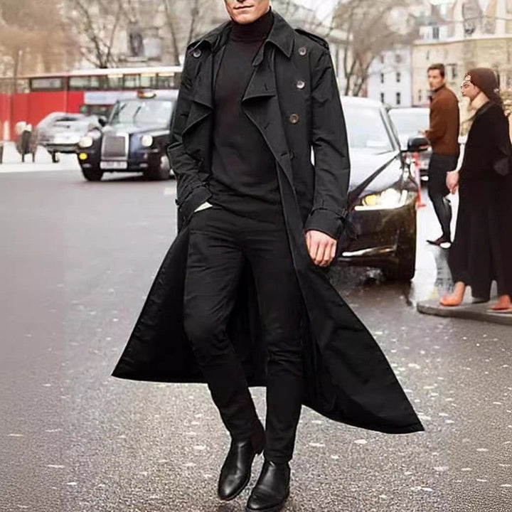 Herren Langer Trenchcoat Drune