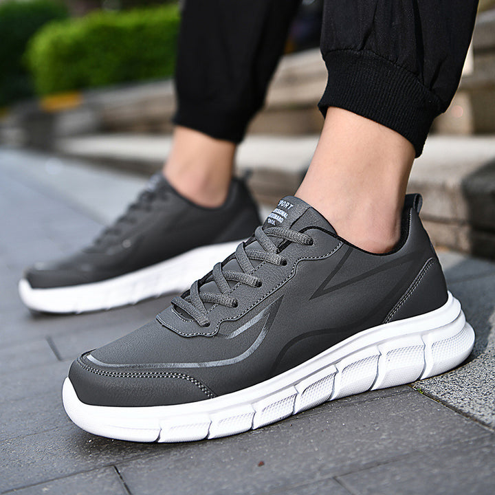 Herren nan moderner City-Comfort Sneaker mit segmentierter Dämpfungssohle, ergonomischer Memory-Innensohle und gepolstertem Fersenkragen Drune