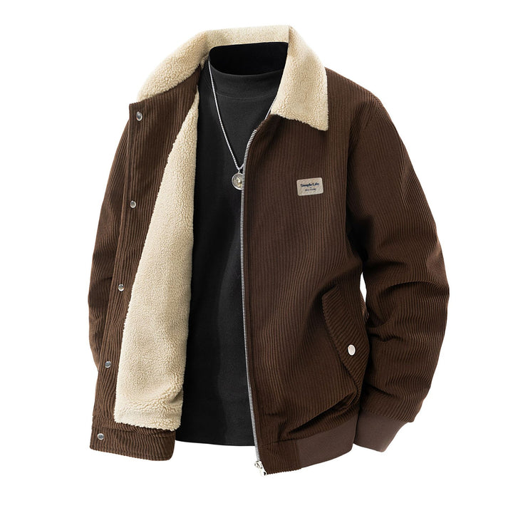 Herren Kuschelige Cordjacke Drune