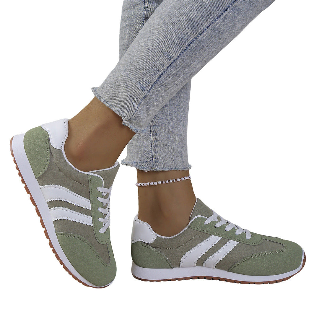 Damen Sneakers im sportlichen Retro-Stil mit atmungsaktiver Oberflächenstruktur Drune