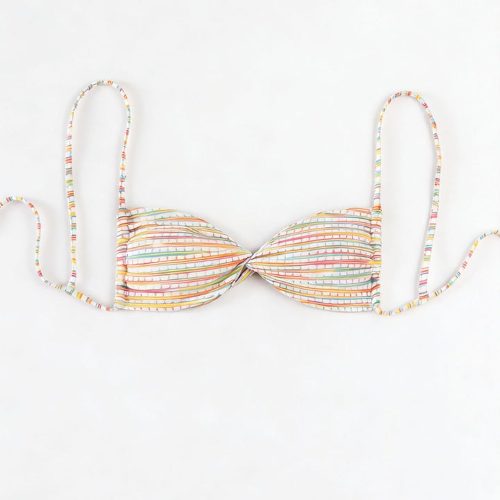 Damen Bandeau-Bikini mit bunten Perlendetails Drune