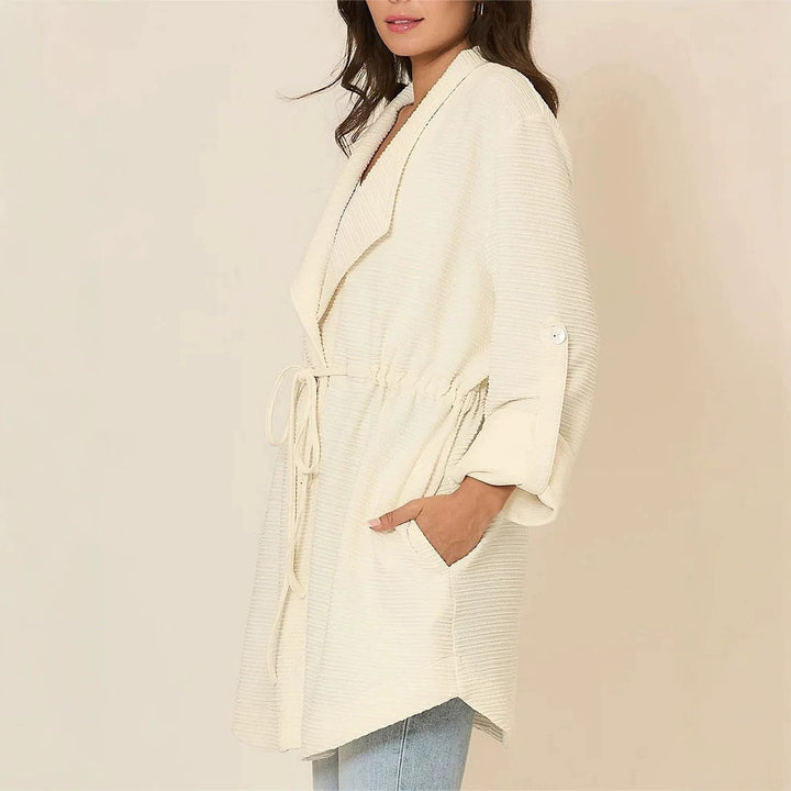 Damen Lässige und elegante Longcardigan Drune