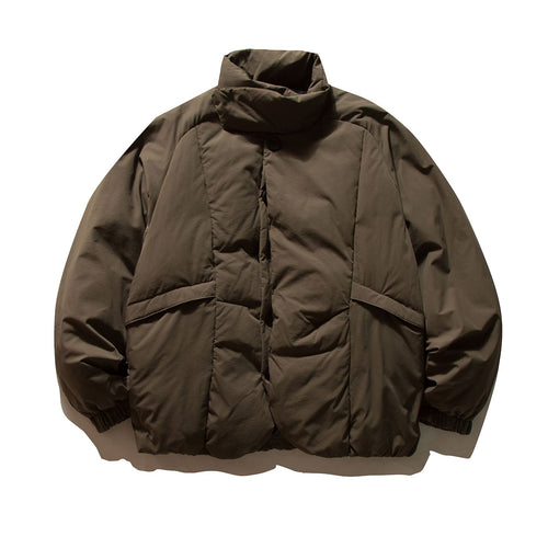 Herren Boxy Thermo-Pufferjacke mit überlappendem Stehkragen und aufgesetzten Klappentaschen Drune