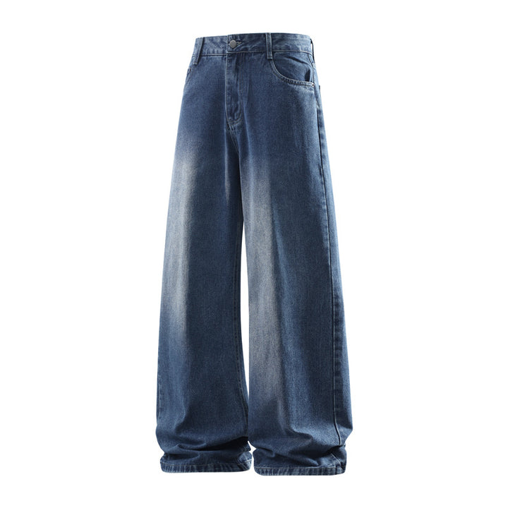 Damen Weite hochtaillierte Baggy-Jeans im Vintage-Look mit extra weitem Bein Drune