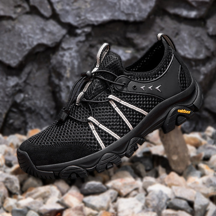 Herren atmungsaktive Trekking‑Trail‑Sneaker mit Quick‑Lace und griffiger Offroad‑Sohle Drune