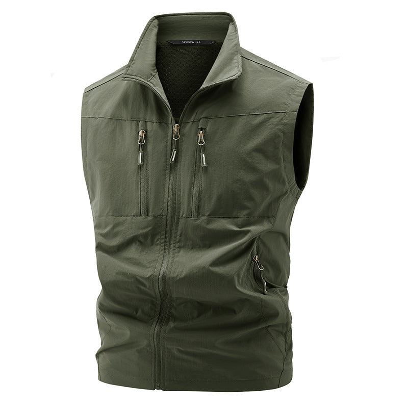 Herren Leichte Outdoor-Weste mit praktischen Taschen Drune