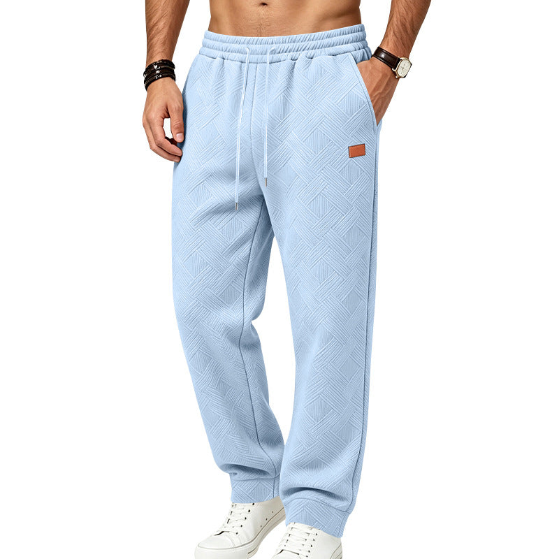 Herren Texturierte Jogginghose mit elastischem Bund und Kordelzug Drune
