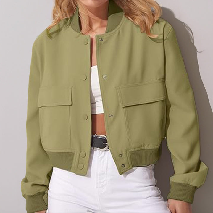 Damen Kunstdruck Bomberjacke Drune