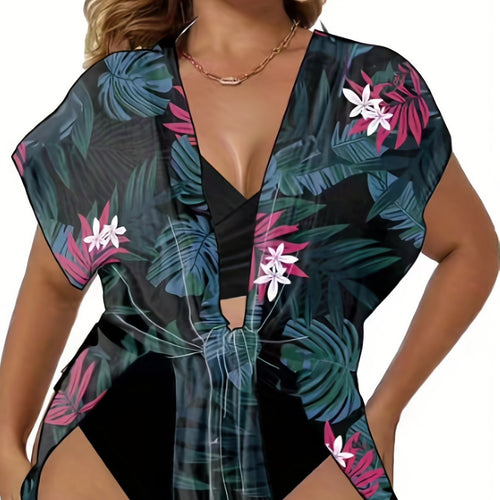 Damen Wickelkleid und Bikini-Set Drune