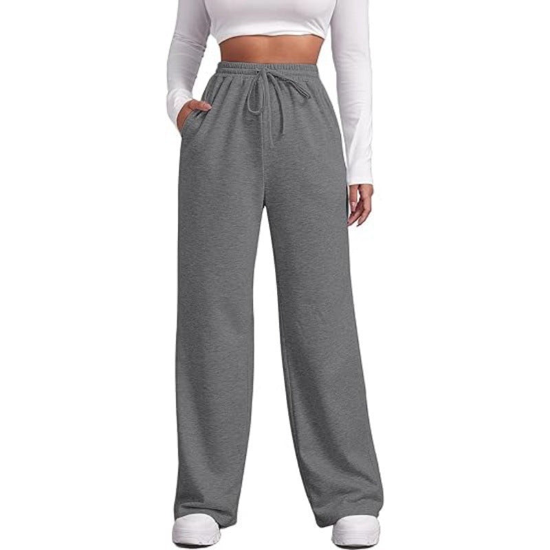 Damen Sweatpants mit bequemer Passform und elastischem Bund Drune