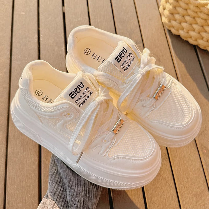 Damen Chunky Sneakers mit atmungsaktivem Mesh-Obermaterial und komfortabler Plateausohle Drune