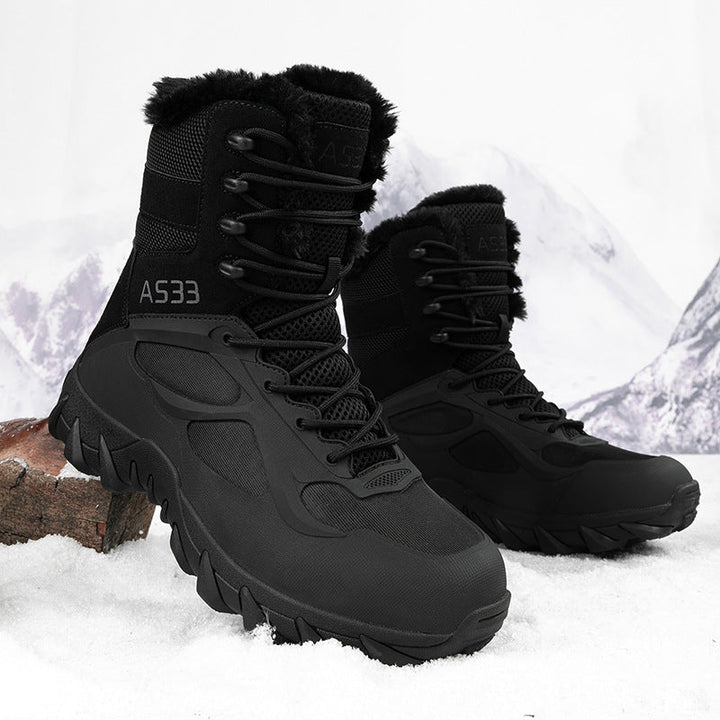 Herren Wasserdichte Winterstiefel mit isolierender Fütterung und rutschfester Sohle Drune