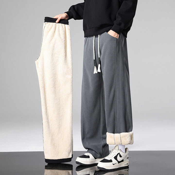 Herren Plüschige und Bequeme Freizeithose