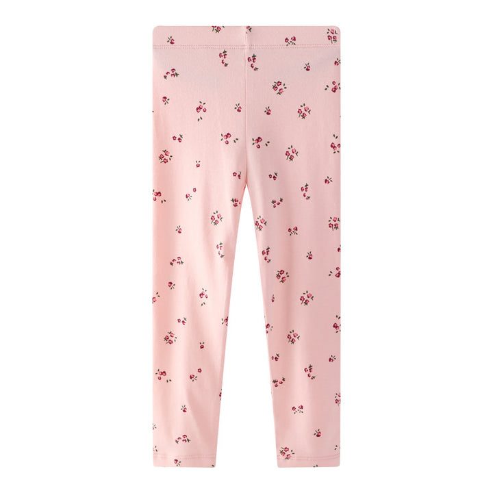 Mädchen Leggings mit zarten Blumenmustern Drune