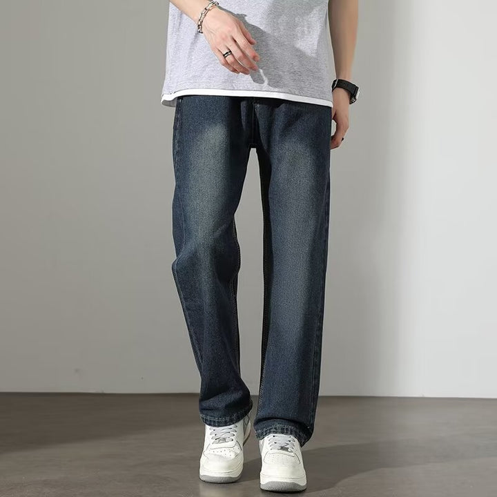 Herren Bequeme Relaxed Fit Jeans Drune