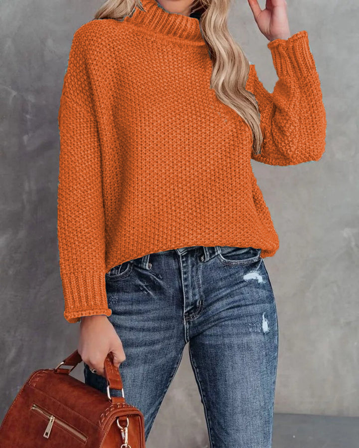 Damen gemütlicher Strickpullover Drune