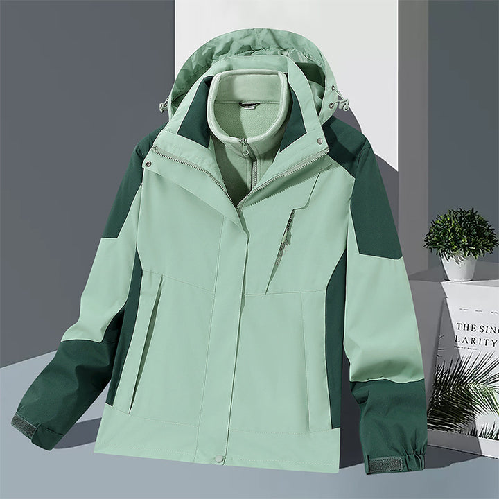 Herren winddichte Softshelljacke mit integriertem Microfleece-Innenlayer und verstellbarer Kapuze Drune