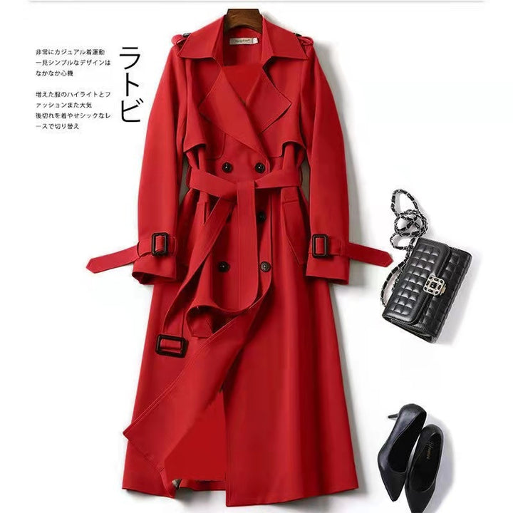Warmer Damen Trenchcoat Elegant | Drune