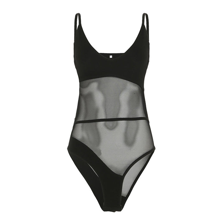 Damen Body mit eleganter Spitzen-Detailierung Drune
