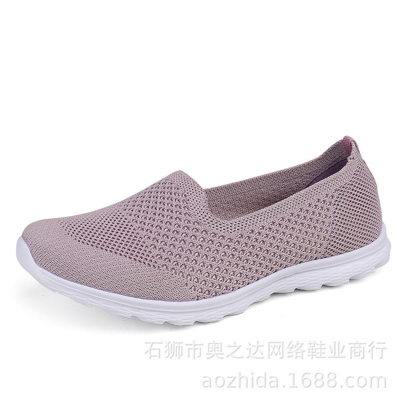 Damen nan nahtloser Komfort-Schlupfschuh mit elastischem Maschenobermaterial und gedämpfter Laufsohle Drune