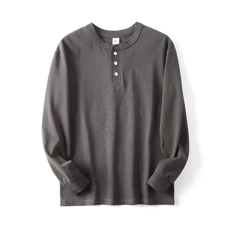 Damen Langarm-Henley-Shirt aus atmungsaktiver Baumwolle Drune