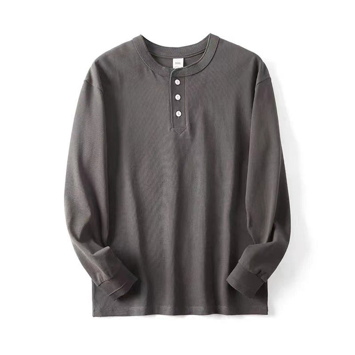 Damen Langarm-Henley-Shirt aus atmungsaktiver Baumwolle Drune