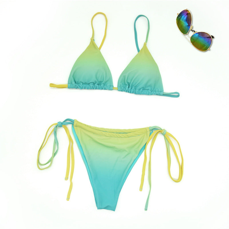 Damen Triangel-Bikini mit trendigem Ombre-Design Drune