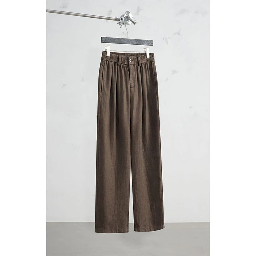 Damen Weitgeschnittene Leinenhose Drune