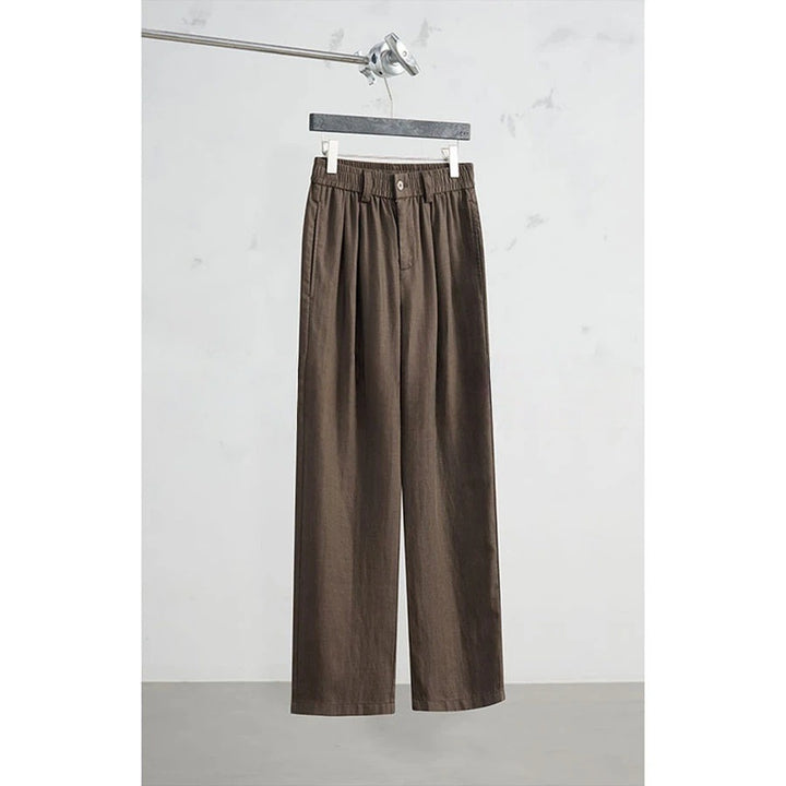 Damen Weitgeschnittene Leinenhose Drune