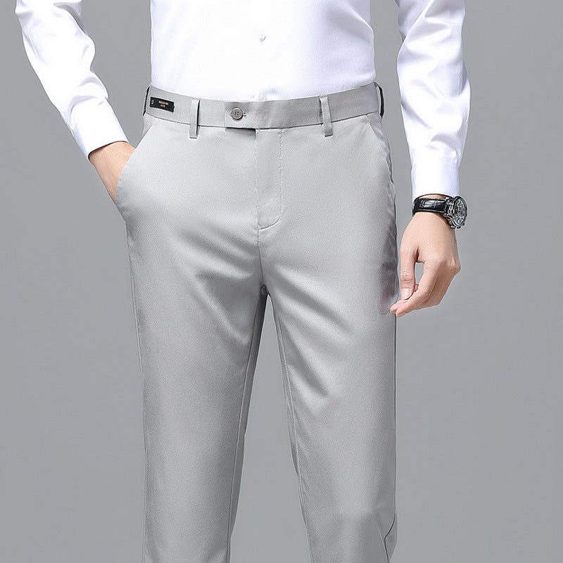 Herren Elegante Business-Chino mit Stretchkomfort und schlankem Bügelsaum Drune