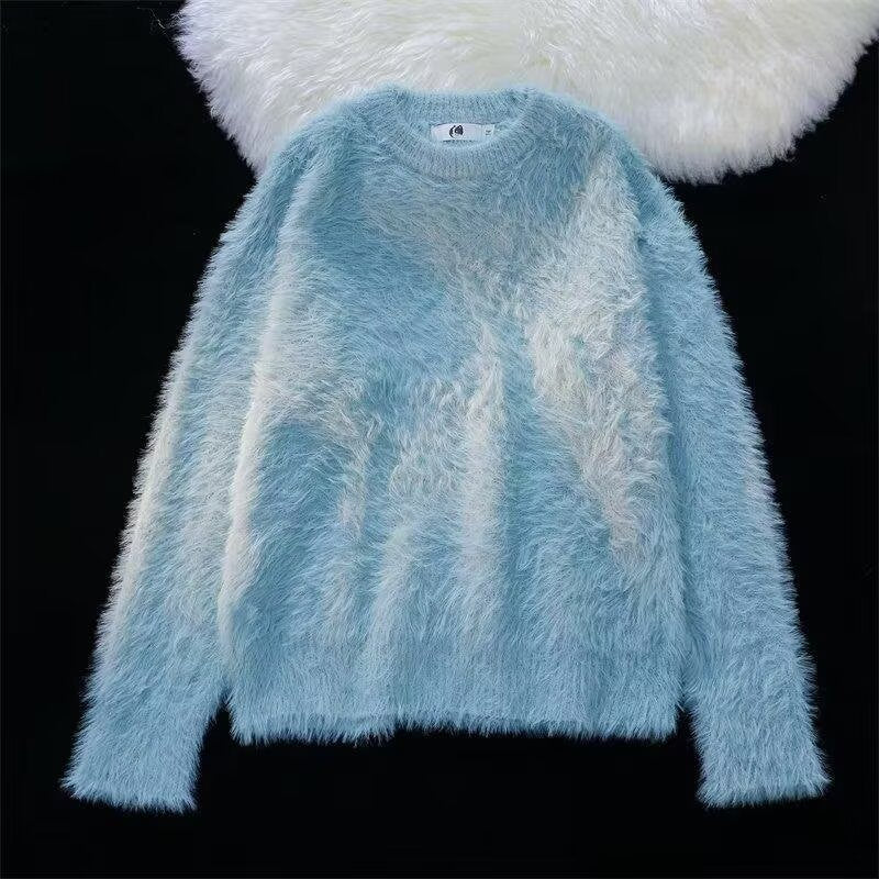 Damen Weicher Grobstrickpullover mit Rundhalsausschnitt Drune