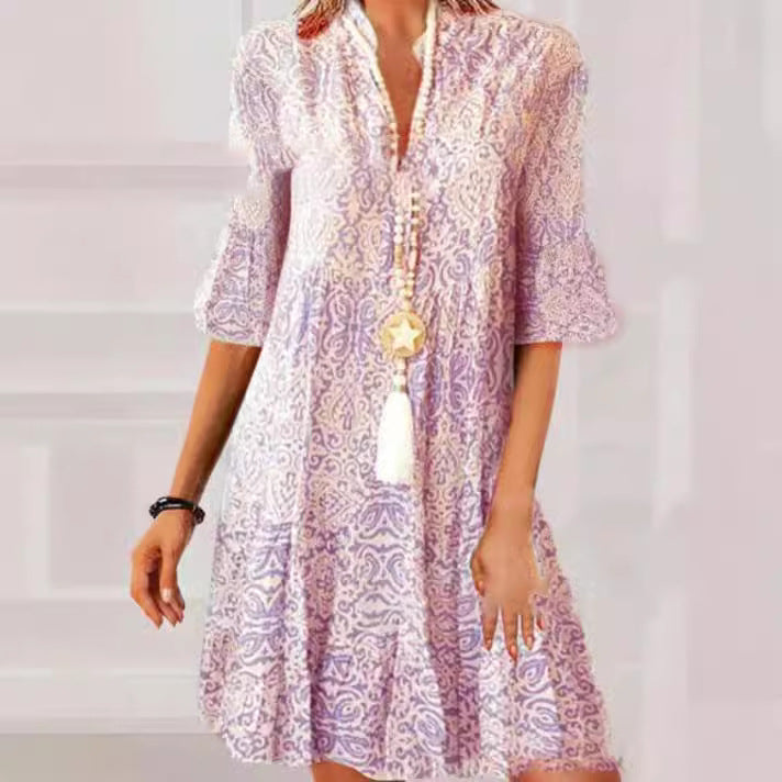 Damen Druckkleid Drune