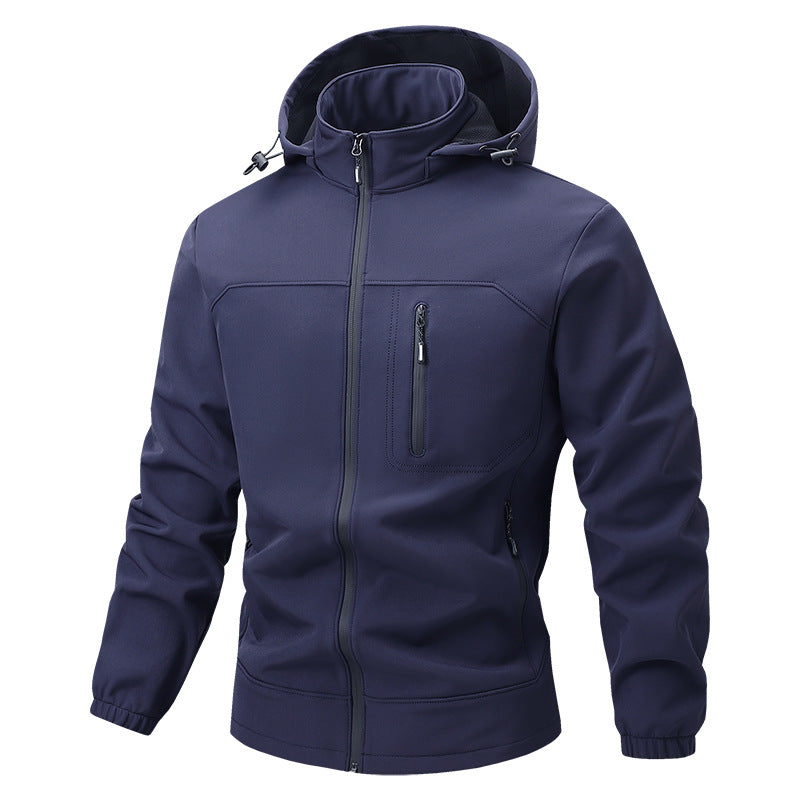 Herren Funktionale Sportjacke mit Kapuze und Jogginghose Drune