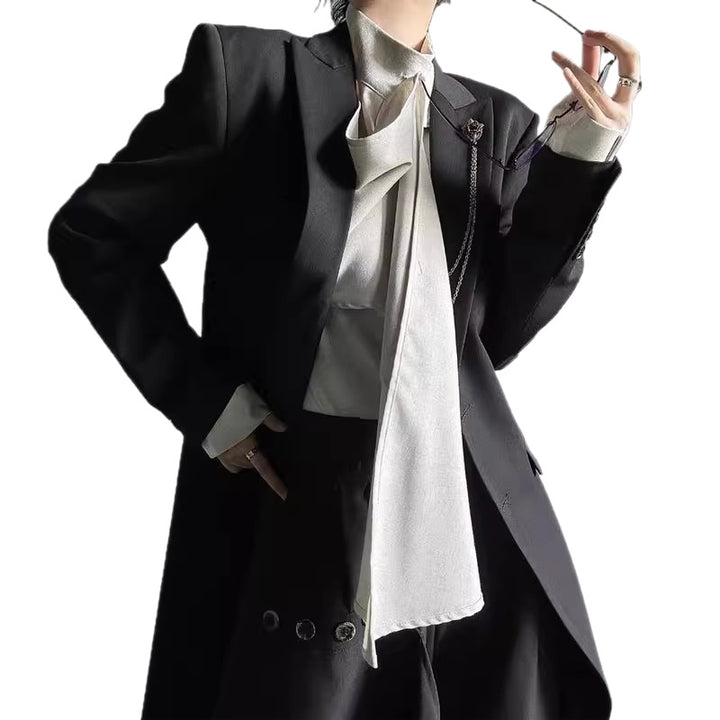 Damen Eleganter Schalkragen-Blazer Drune