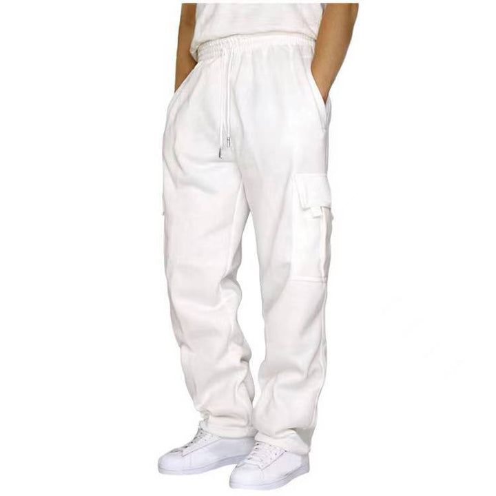 Herren heavy-duty Utility-Freizeithose mit Kordelzug, aufgesetzten Cargotaschen und relaxed Fit Drune