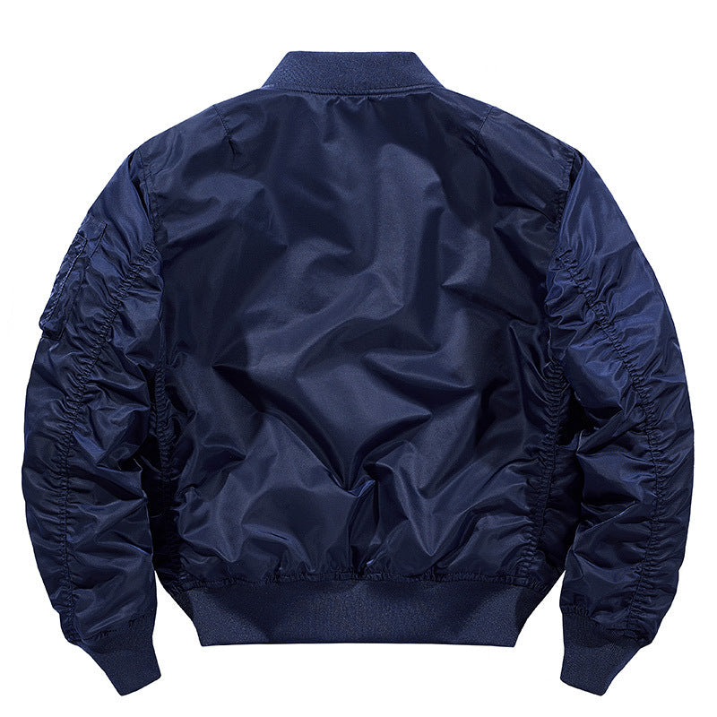 Herren Flieger-Bomberjacke aus technischem Nylon mit Rippbündchen und Ärmeltasche Drune