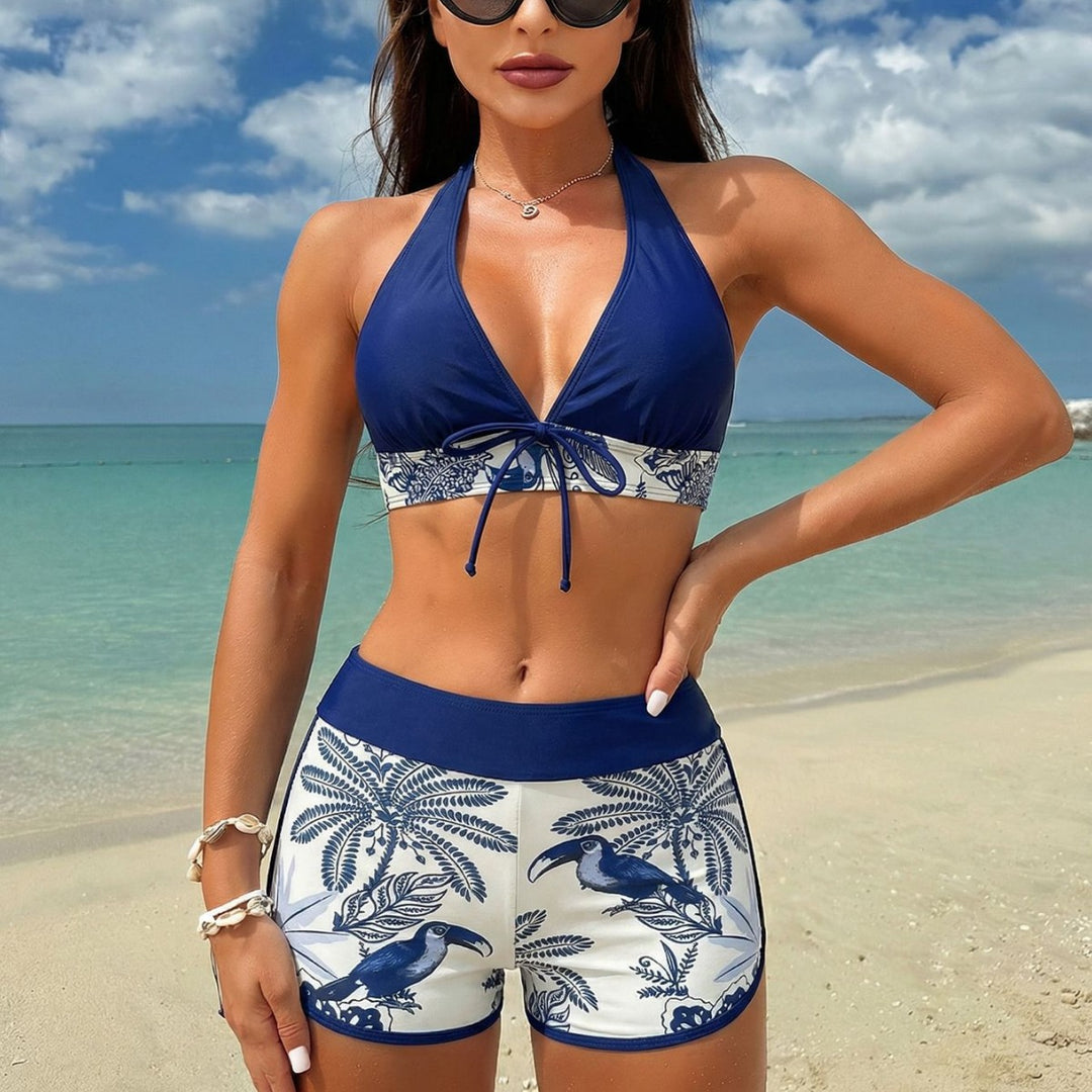 Damen Bikini-Oberteil mit hohem Tragekomfort und modischem Hosen-Design Drune