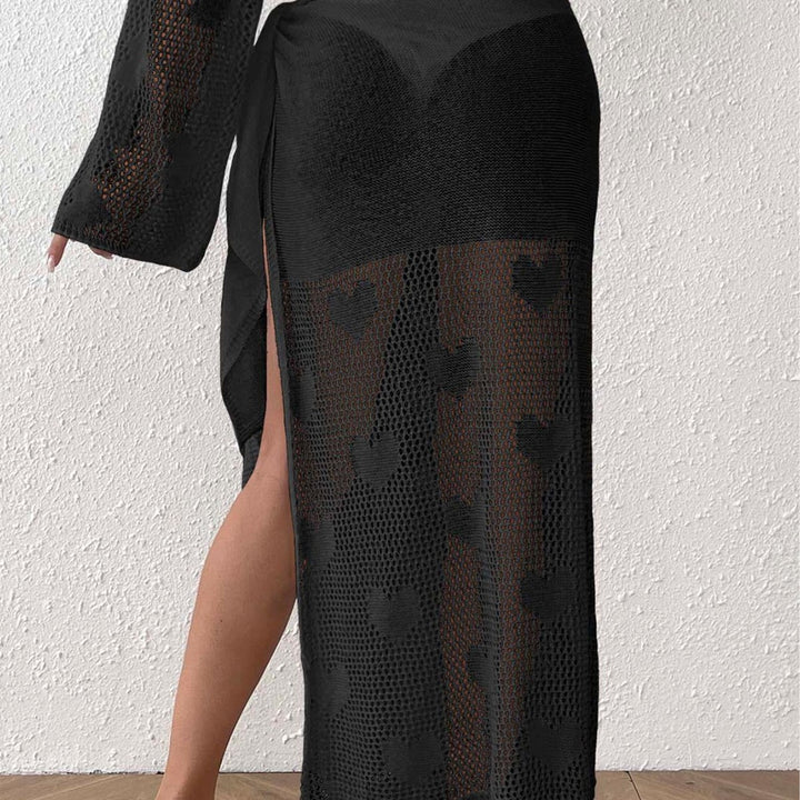Damen transparenter Häkel-Strandsarong Drune