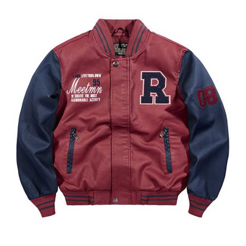 Herren College‑Varsity‑Bomberjacke mit kontrastreichen Ärmeln, Letterpatch und Rippbündchen Drune