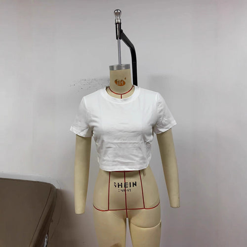Damen Crop-T-Shirt mit hautsympathischem Baumwollmaterial und modernem Schnitt Drune