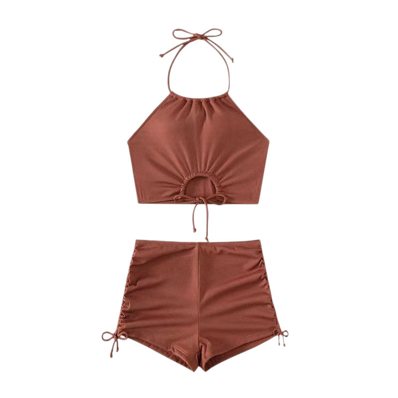 Damen Sportliches Top und Shorts Set Drune