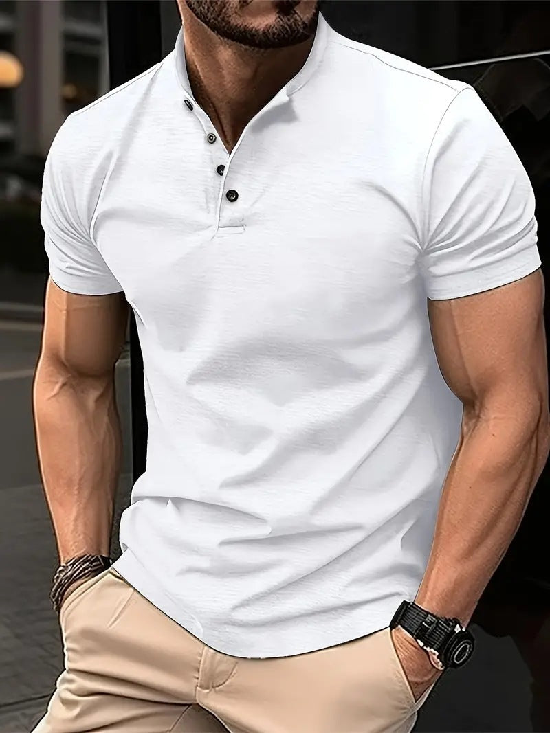 Herren Polohemd mit Knopfleiste und Kurzarm Drune
